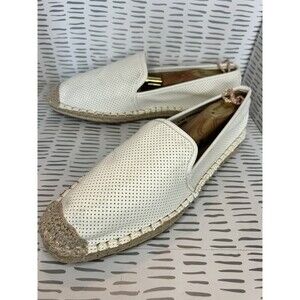 Time And Tru White Perforated Closed Toe‎ Espadrilles Women’s Size 9